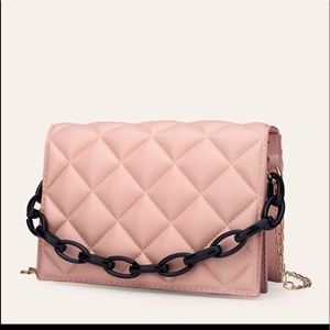 Quilted satchel bag